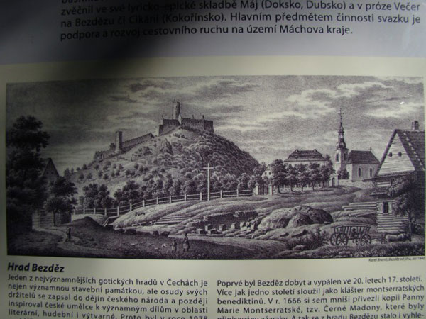 гравюра замка Бездез